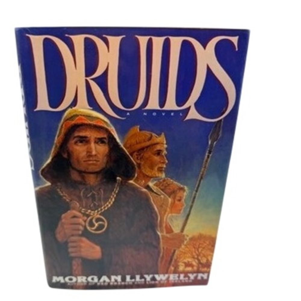 Druids Morgan Llywelyn First Edition Hardcover 1991 Historical Fiction Gaul Maps